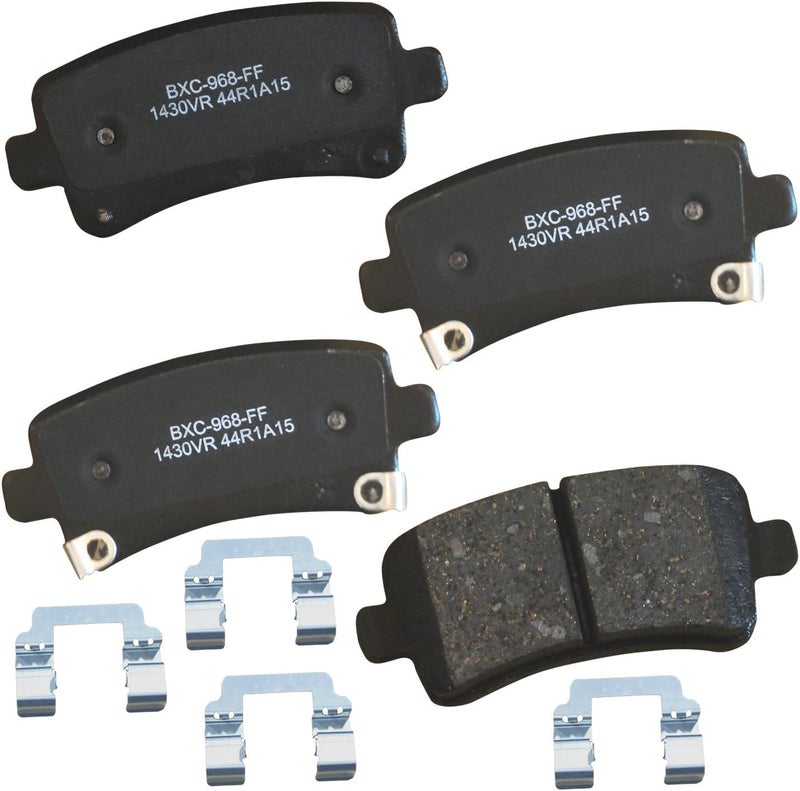 Bendix Premium SBC1430VR Ceramic Rear Brake Pads for Select Models Buick Allure, LaCrosse, Regal, Cadillac XTS, Chevrolet Impala, Malibu, Malibu Limited, Saab 9-5 - Image 1